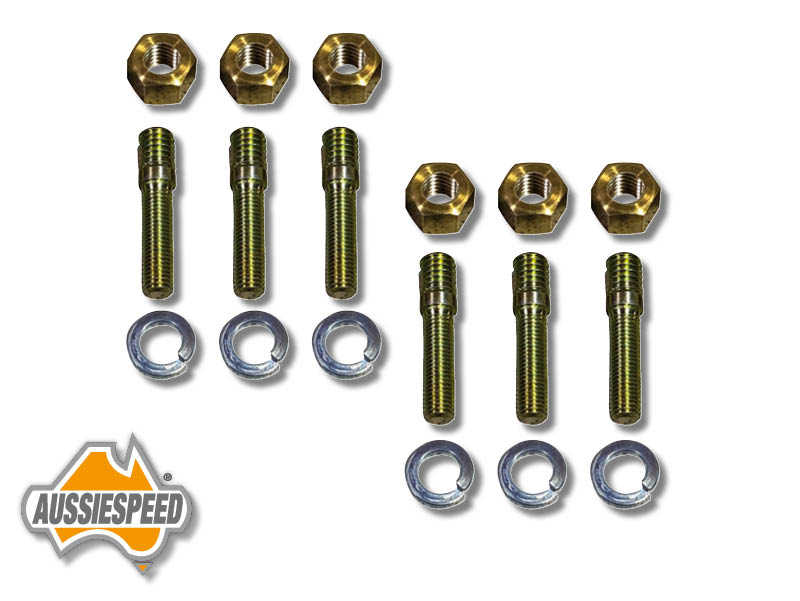 Aussiespeed Reduced exhaust Manifold Stud and Nut Kit. 3/8 unc to 5/16 ...